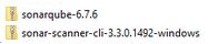 SonarQube ZIP files